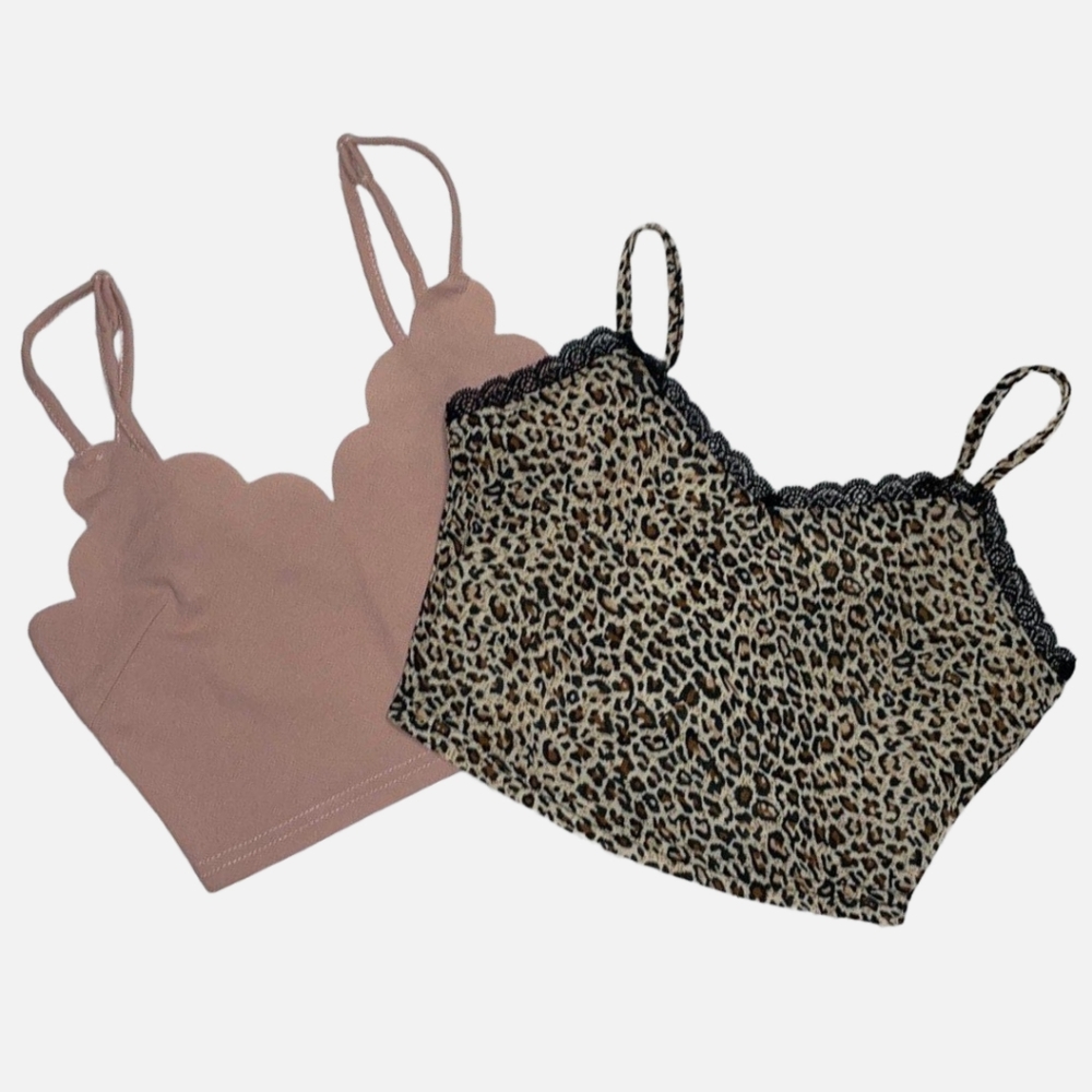 SHEIN Bundle of 2 Cropped Cami Tops X-Small - Picture 1 of 8